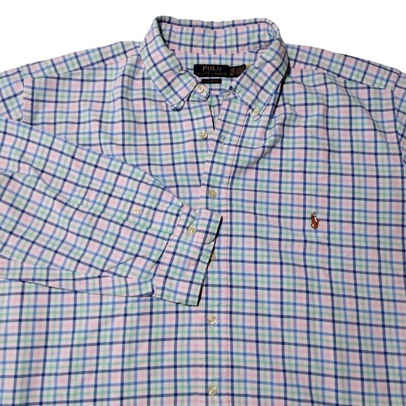 Polo Ralph Lauren Other - Polo Ralph Lauren Plaid Button Down Shirt Men's 2XB Classic Fit All Colorful